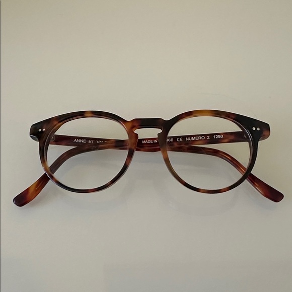 Anne Et Valentine Numero 2 Classic Tortoise Shell Glasses Frame Made in France - Picture 8 of 14